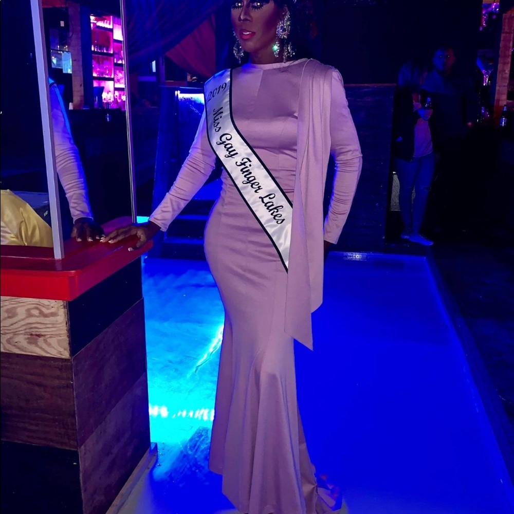 Beautiful lilac dress gown